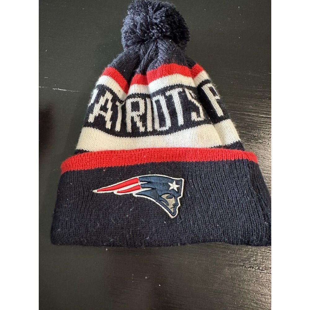 New England Patriots OTS NFL‎ OSFA Knit Hat/Beanie Gently Used Embroidered Logo